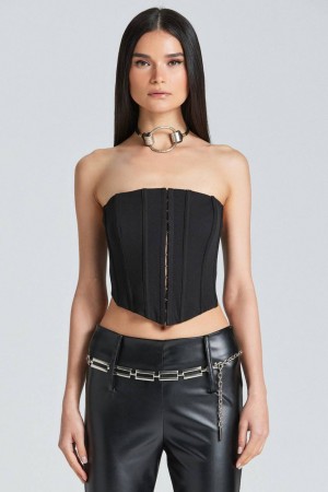 204228 TOPTAN SİYAH CROP