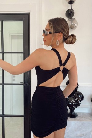 204229 TOPTAN SİYAH ELBİSE