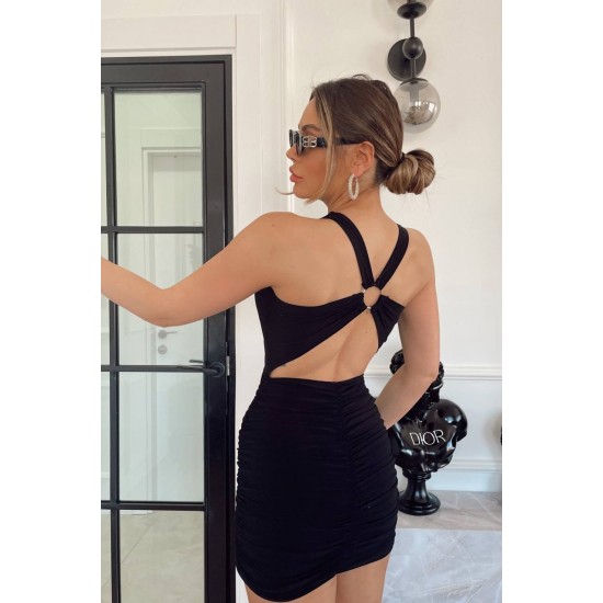 204229 TOPTAN SİYAH ELBİSE