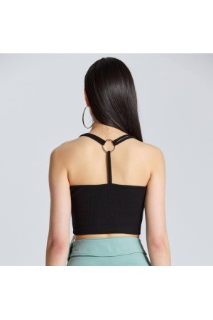 204244 TOPTAN SİYAH CROP