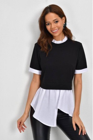 204255 TOPTAN SİYAH BLUZ