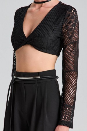 204274 TOPTAN SİYAH CROP