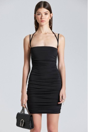 204275 TOPTAN SİYAH ELBİSE