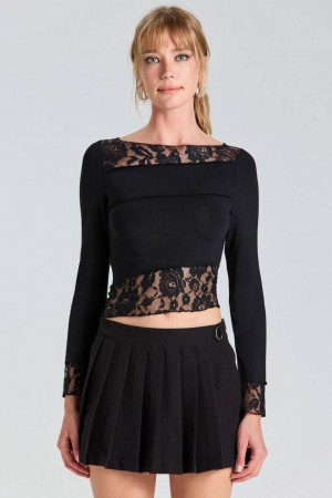 204291 TOPTAN SİYAH CROP