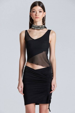 204305 TOPTAN SİYAH CROP