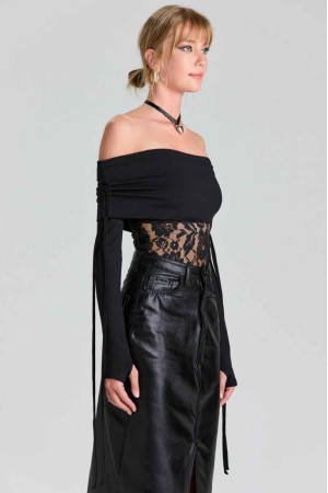 204307 TOPTAN SİYAH BLUZ