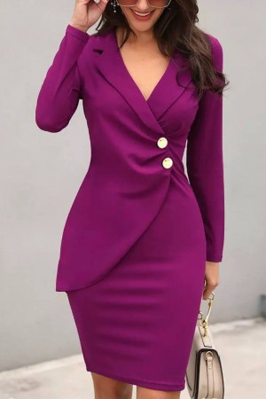 204570 TOPTAN FUŞYA ELBİSE