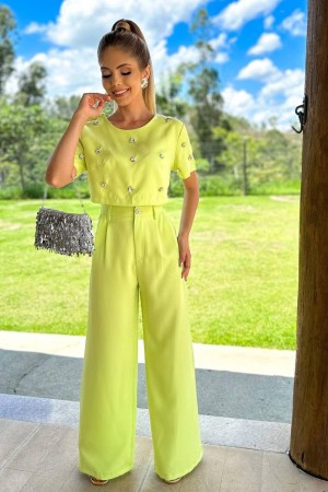 204585 GREEN Shorts suit