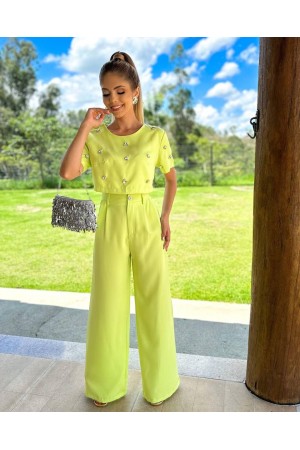 204585 TOPTAN YEŞİL ŞORT TAKIM