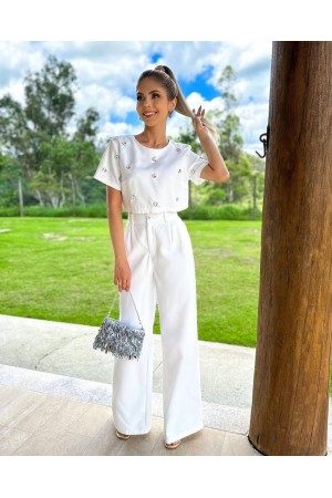 204588 TOPTAN BEYAZ ŞORT TAKIM