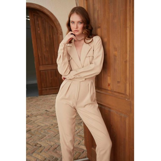 204590 beige OVERALLS