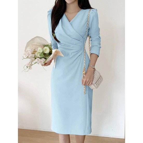 204603 bebe blue DRESS