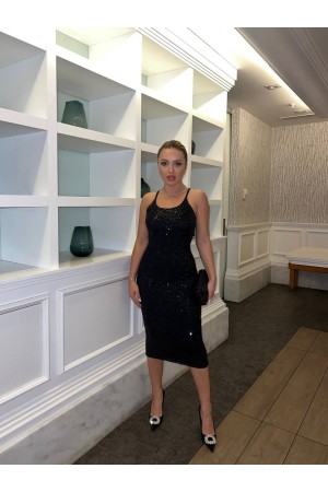 204627 TOPTAN SİYAH ABİYE