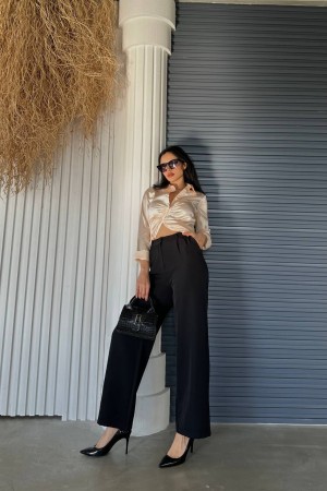 204789 TOPTAN SİYAH PANTOLON