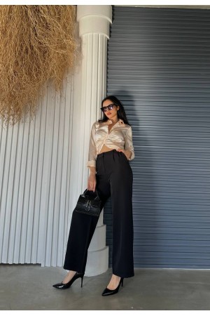 204789 TOPTAN SİYAH PANTOLON