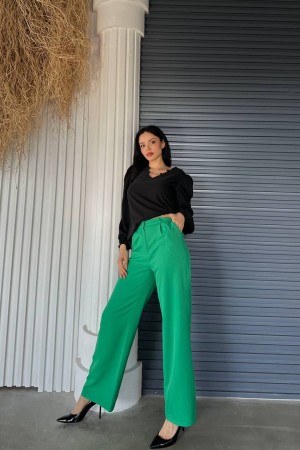 204791 TOPTAN YEŞİL PANTOLON