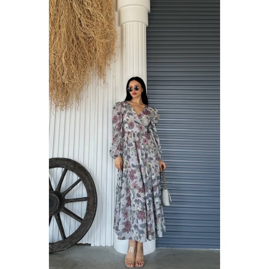 204792 TOPTAN DESENLİ ELBİSE