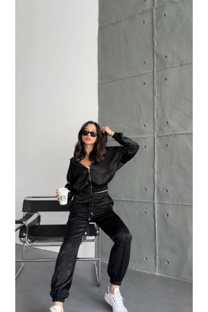 204798 TOPTAN SİYAH EŞOFMAN TAKIM