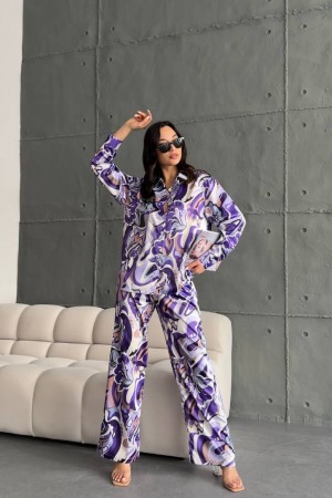 204800 TOPTAN DESENLİ PANTOLON TAKIM