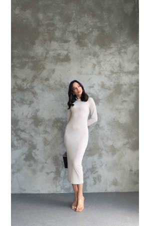 204804 TOPTAN BEYAZ ELBİSE