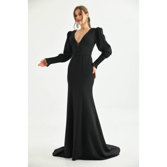 204838 black Evening dress