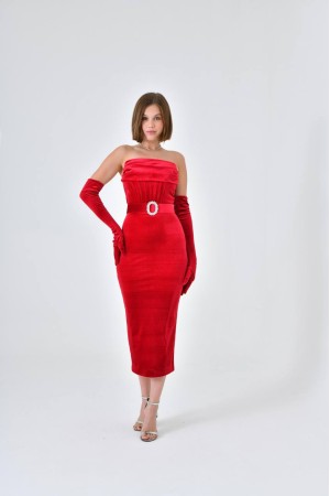 204841 TOPTAN KIRMIZI ABİYE