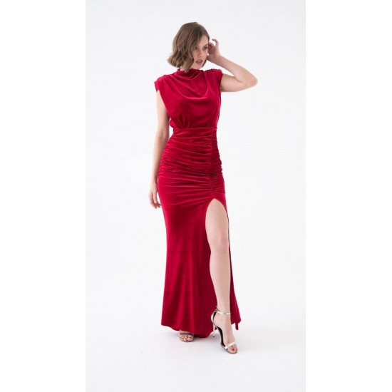 204874 red Evening dress