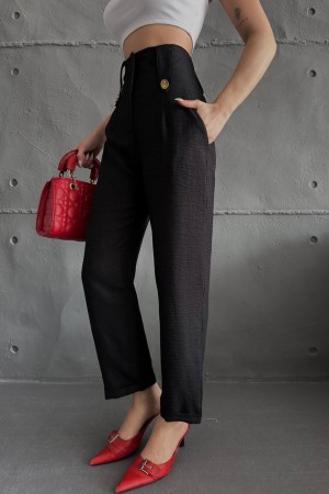 205158 TOPTAN SİYAH PANTOLON