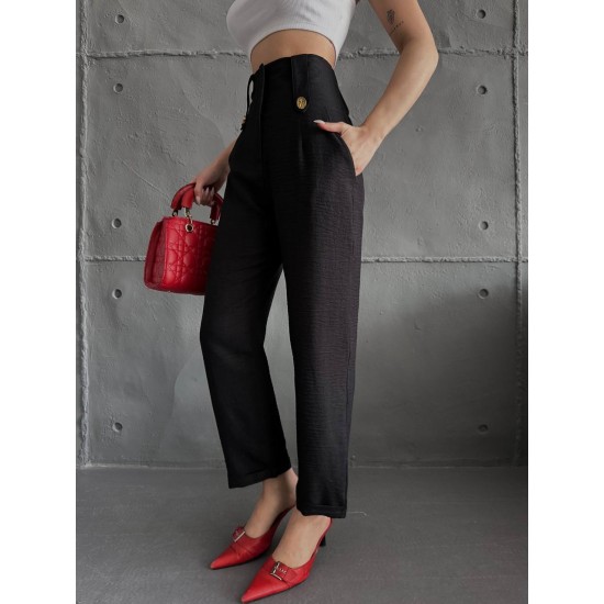205158 TOPTAN SİYAH PANTOLON