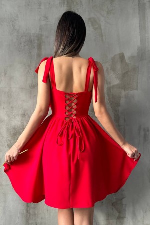 205189 red DRESS