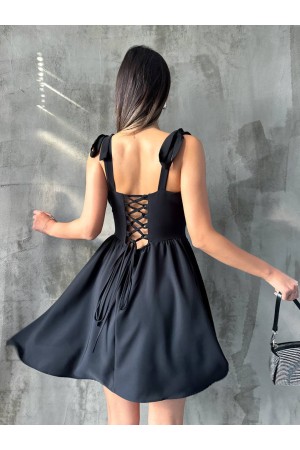 205190 TOPTAN SİYAH ELBİSE