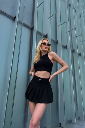 205193 TOPTAN SİYAH ETEK