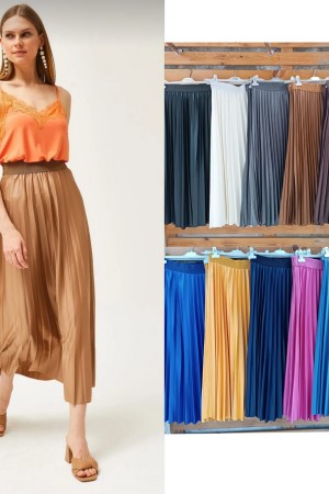 205202 TOPTAN GRİ ETEK