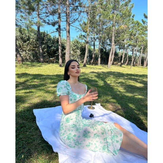 205223 patterned DRESS