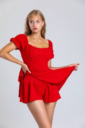 205230 red DRESS