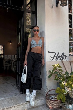 205264 TOPTAN SİYAH PANTOLON