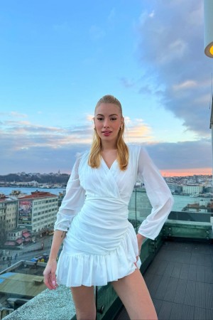 205307 white Evening dress