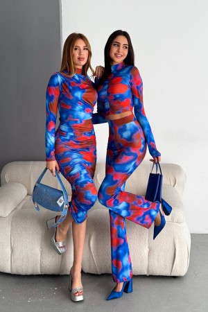 205338 patterned DRESS