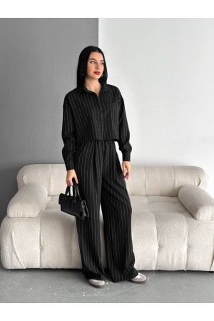 205342 TOPTAN SİYAH PANTOLON TAKIM