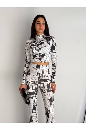 205346 TOPTAN DESENLİ PANTOLON TAKIM