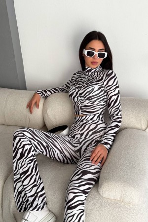 205348 TOPTAN DESENLİ PANTOLON TAKIM