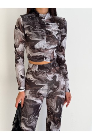 205349 TOPTAN DESENLİ PANTOLON TAKIM