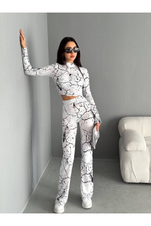 205350 TOPTAN DESENLİ PANTOLON TAKIM