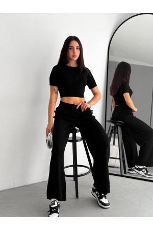 205354 TOPTAN SİYAH PANTOLON TAKIM
