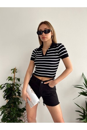 205371 TOPTAN ÇİZGİLİ BLUZ