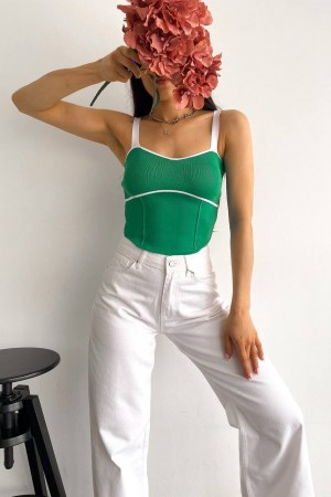 205379 TOPTAN YEŞİL ATLET