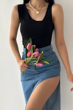 205383 TOPTAN SİYAH ATLET