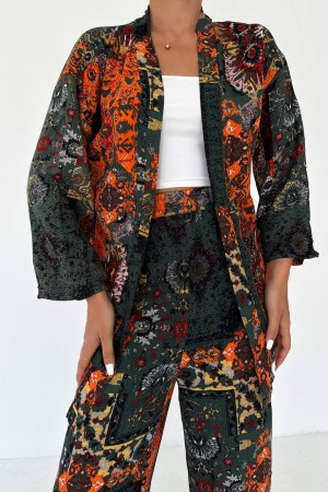 205387 TOPTAN DESENLİ PANTOLON TAKIM