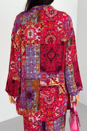 205389 TOPTAN DESENLİ PANTOLON TAKIM