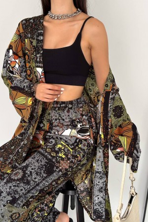 205395 TOPTAN DESENLİ PANTOLON TAKIM